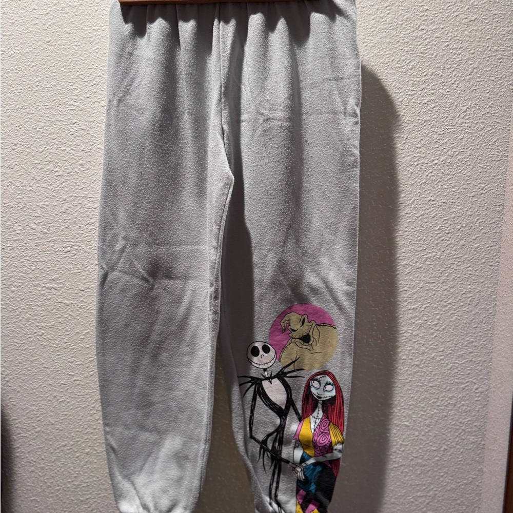 Kids Gray Nightmare Before Christmas Joggers